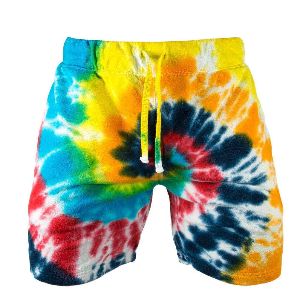 tie dye sweat shorts