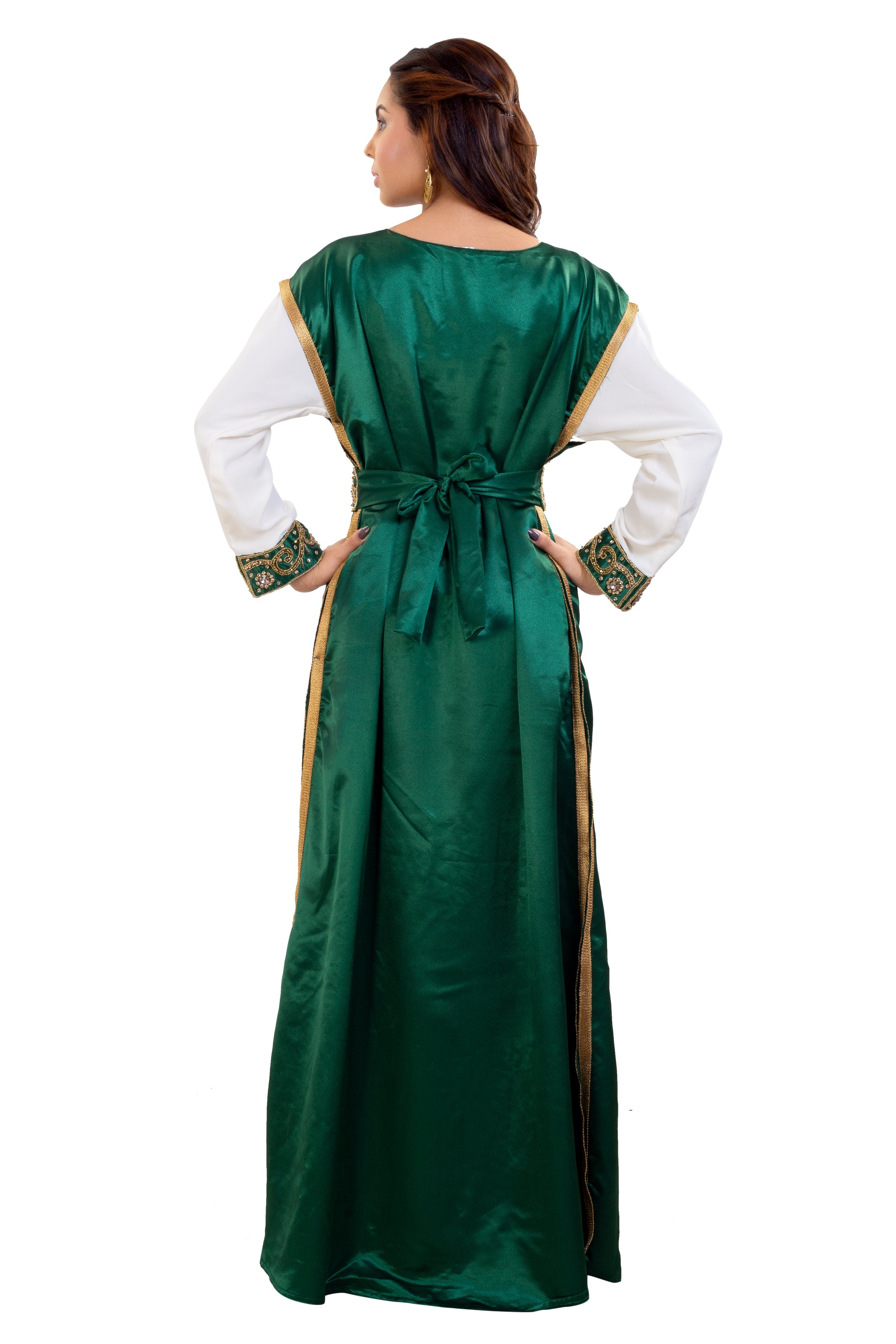 emerald green wedding dress