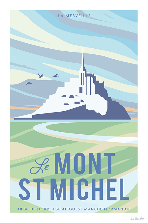 Carte Postale Mont Saint Michel Maree Basse Cherwood