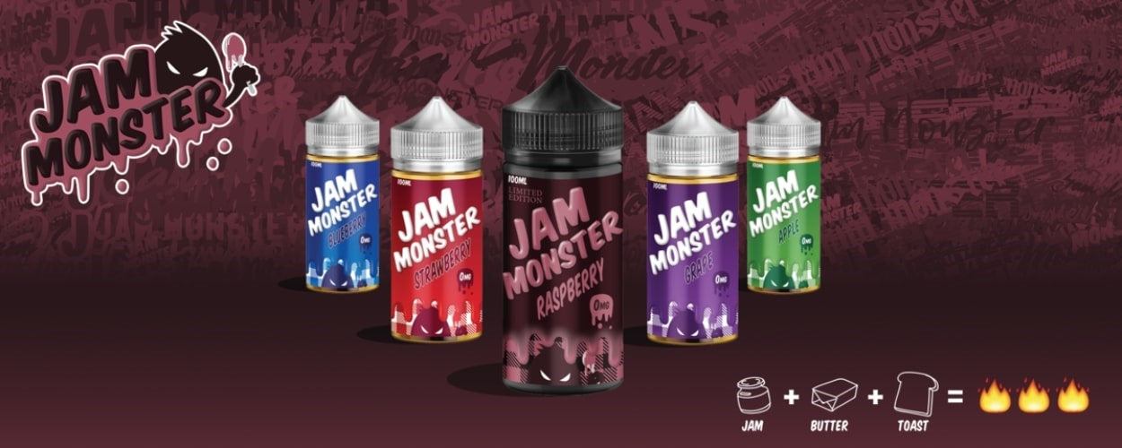 Jam Monster vape juice banner