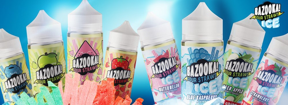 Bazooka sour straws ice e-liquids in Australia | Vapelink