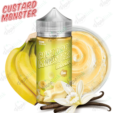 Monster Vape Labs Custard Monster Banana Custard 100ml vapelink.com.au