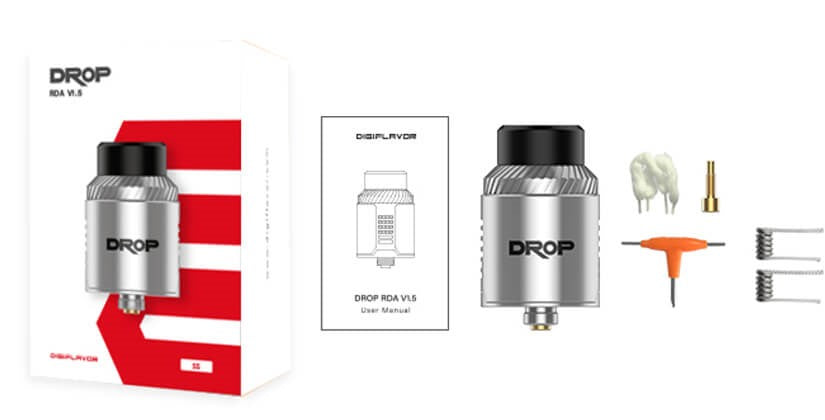 Digiflavor Drop RDA v1.5 Atomizer Packaging | Vapelink Australia