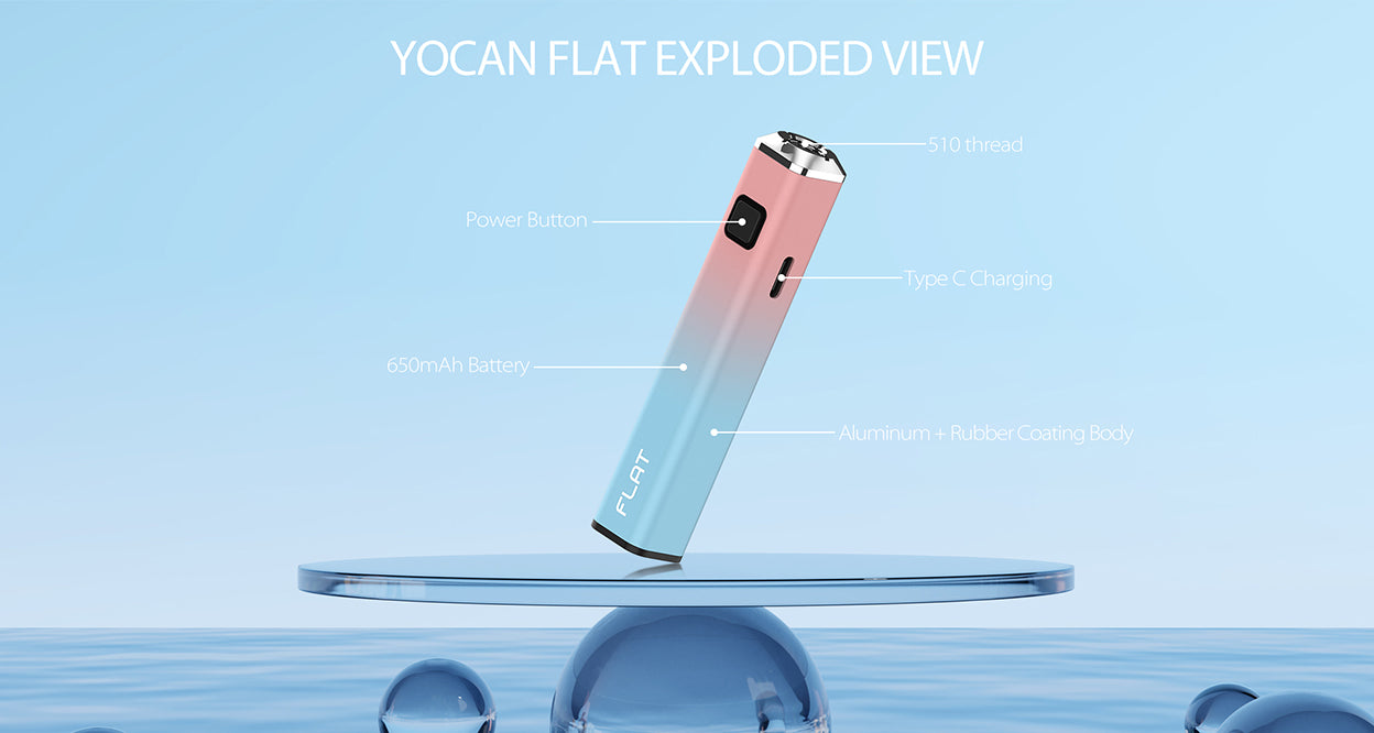 Yocan Flat Series Vaporizer VV Battery - View
