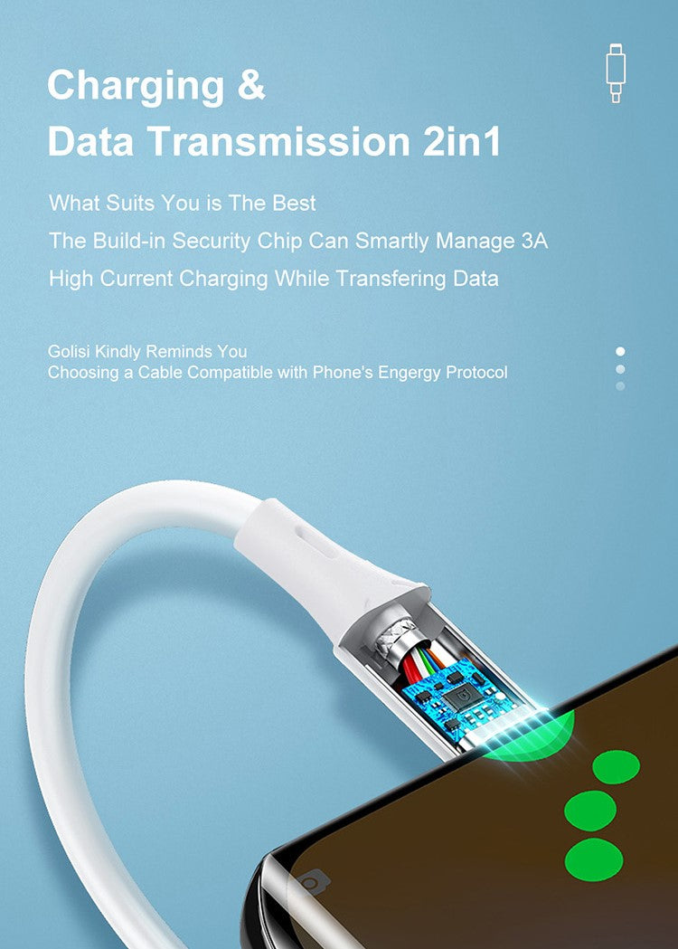 Golisi Type C Cable Charging and Data Transmission