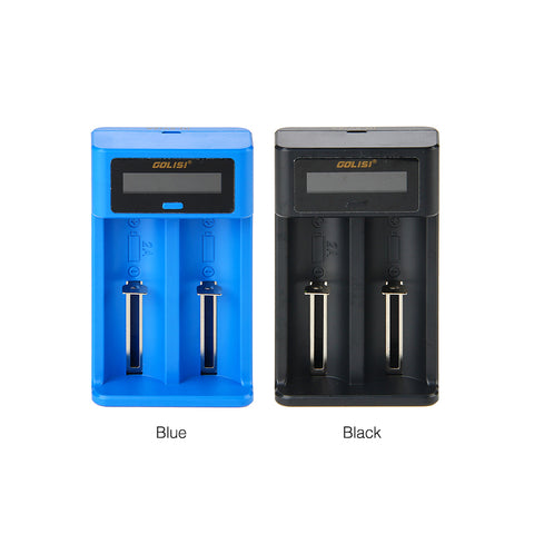Golisi I2 Smart USB Charger with LCD Screen (2 Bay) vapelink.com.au