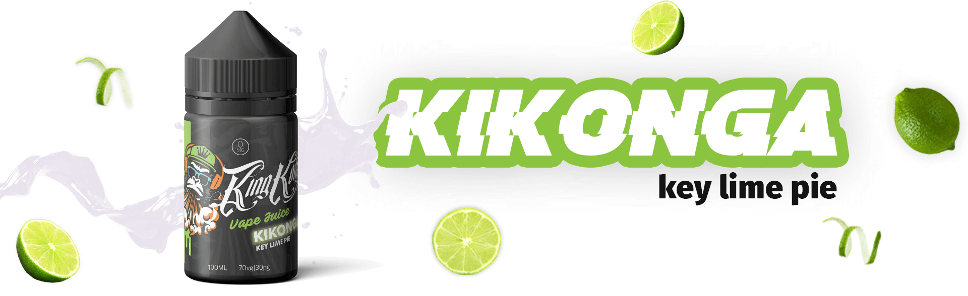 Kikonga -Key Lime Pie - King Kong Vape Juice - Dessert Flavours - Vapelink Australia