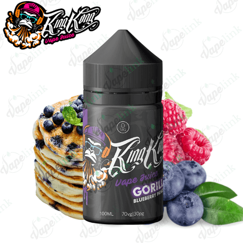King Kong Vape Juice - Gorilla - Blueberry Pancakes - Dessert Flavour - 100ml E-Liquids