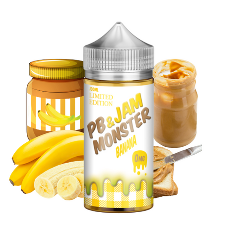 PB & Jam Monster - Banana vape juice in Australia | E Juice | E-Liquids | Vapelink