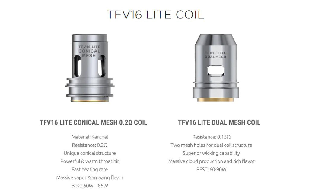 Smok TFV16 Lite Replacement Coils | Vapelink Australia