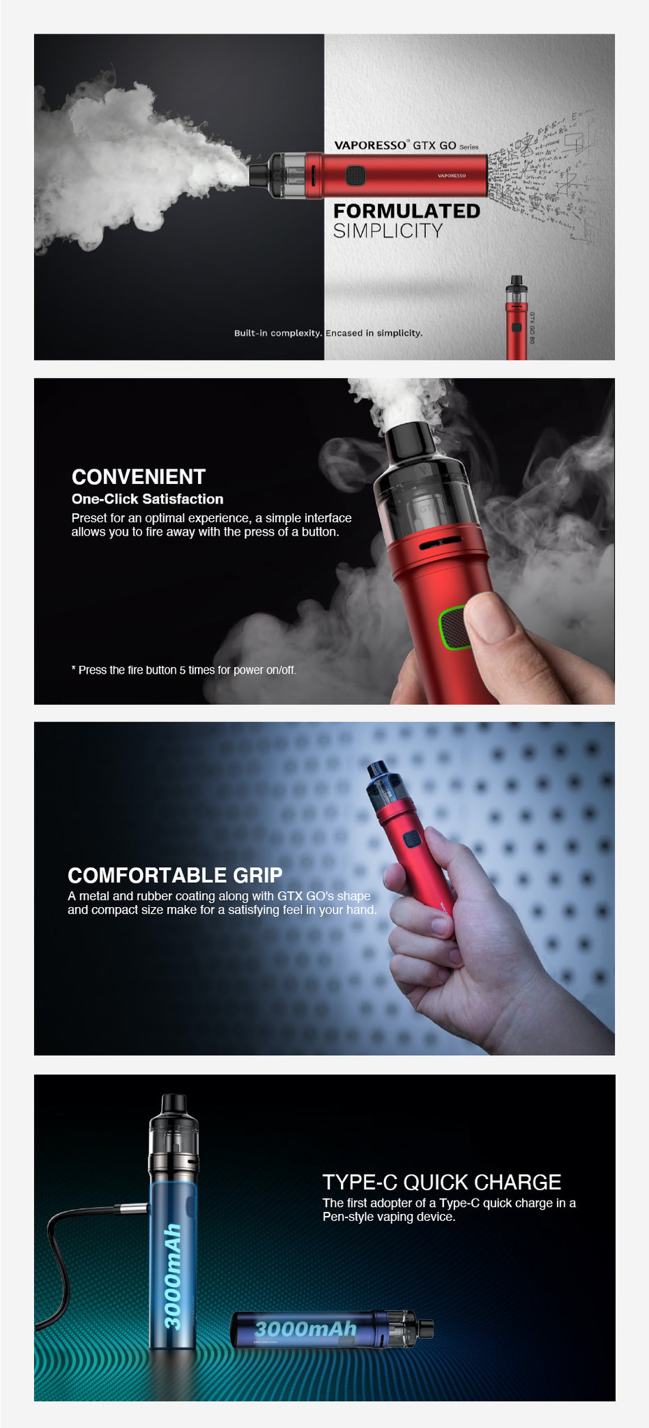 Vaporesso GTX Go 80 Pod Kit | Features | Specifications | Vapelink Australia