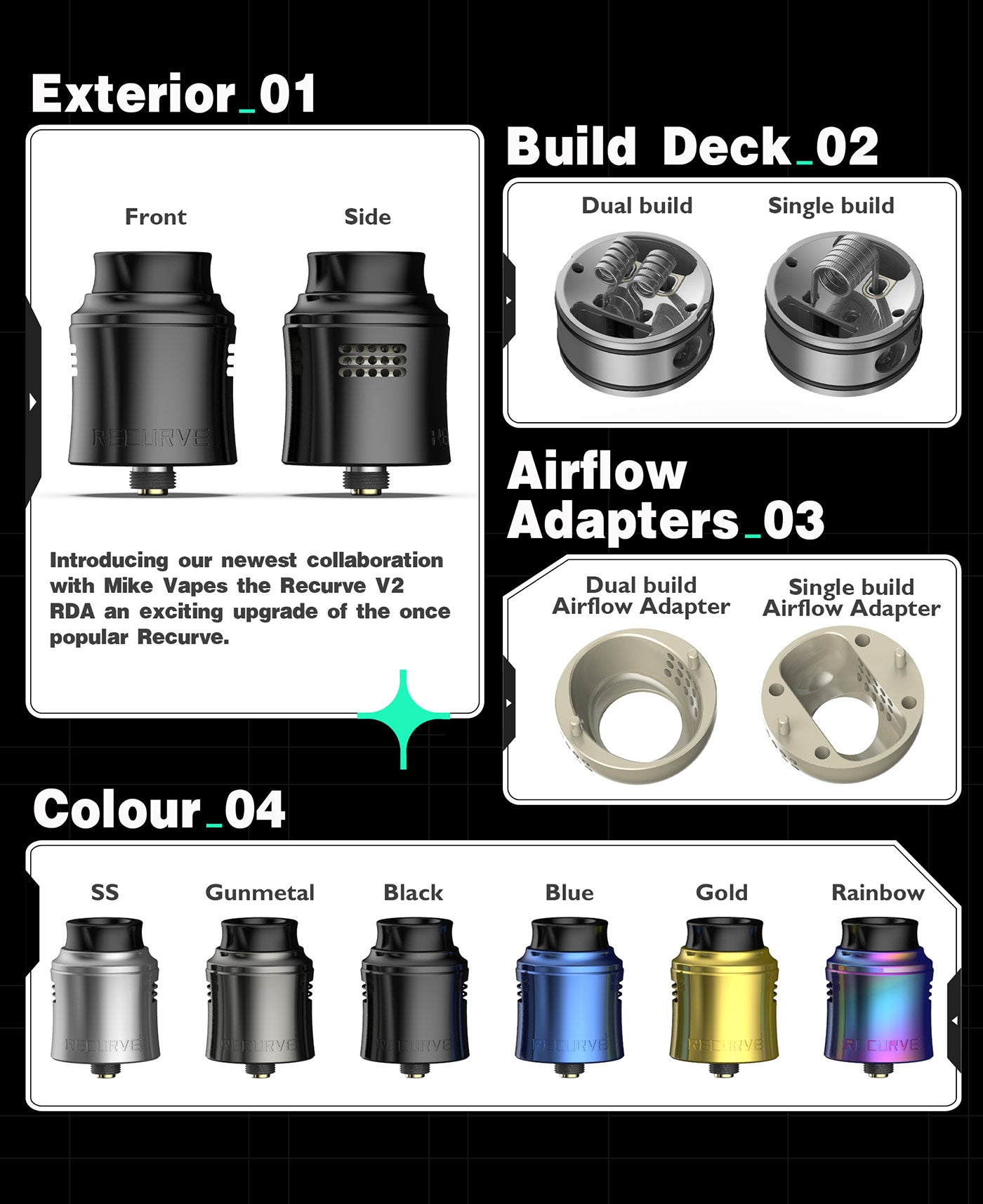 Wotofo Recurve V2 RDA - Components - Vapelink Vape Shop Australia