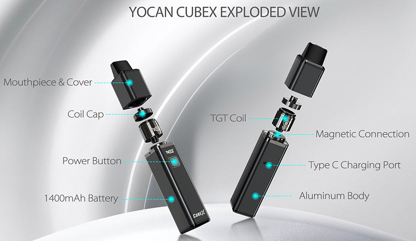 Yocan Cubex Vaporizer Kit 1400mAh - View