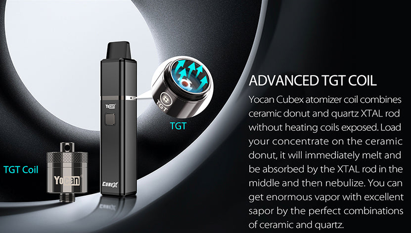 Yocan Cubex Vaporizer Kit 1400mAh - TGT Coil