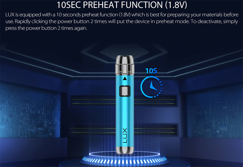 Yocan LUX Plus Vaporizer Battery 650mAh - Preheat Function