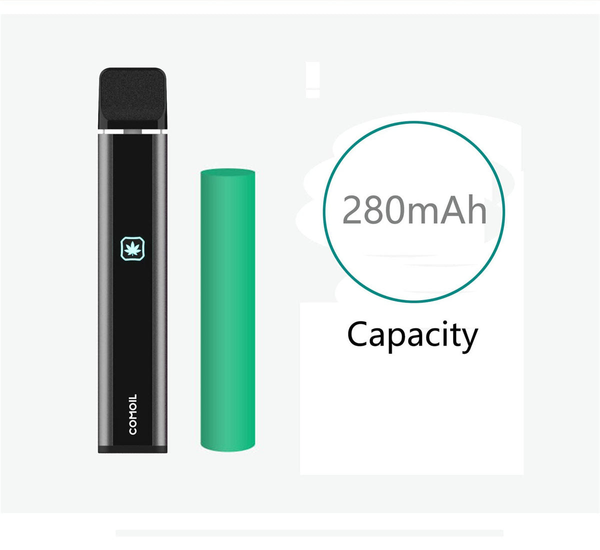 COMOIL Disposable Oil Vaporizer Device - Battery Capacity