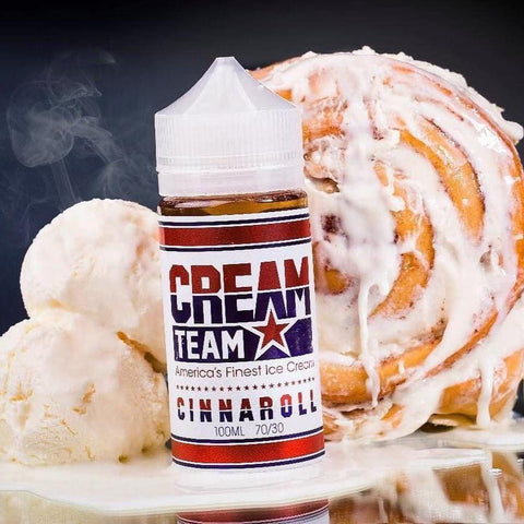 Cinnaroll by cream team vape juice