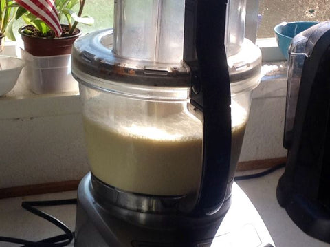 Making butter in a food processor