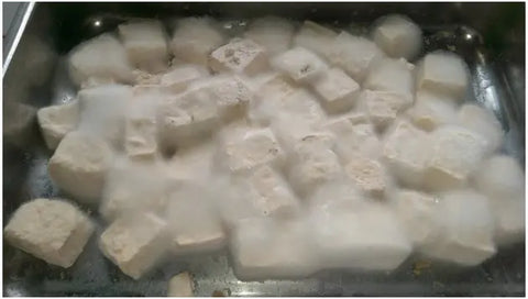 Tofu Covered in White Mold