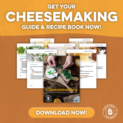 download our cheesemaking guide and recipe book today