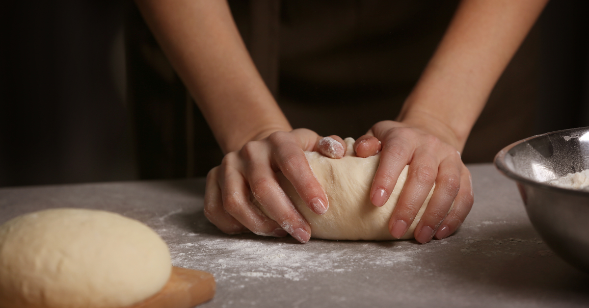 Kneading Sourdough Bread with Bread Flour or All-Purpose Flour