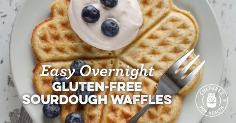 Easy Overnight Gluten-Free Sourdough Waffles