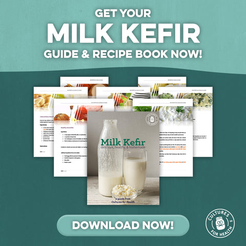 download our milk kefir guide and recipe books