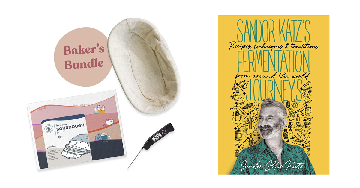 sandor katz book and bakers bundle giveaway