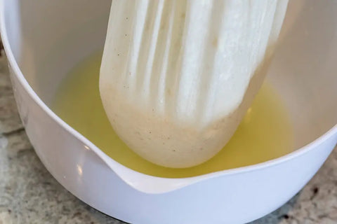 Draining the Cream Cheese