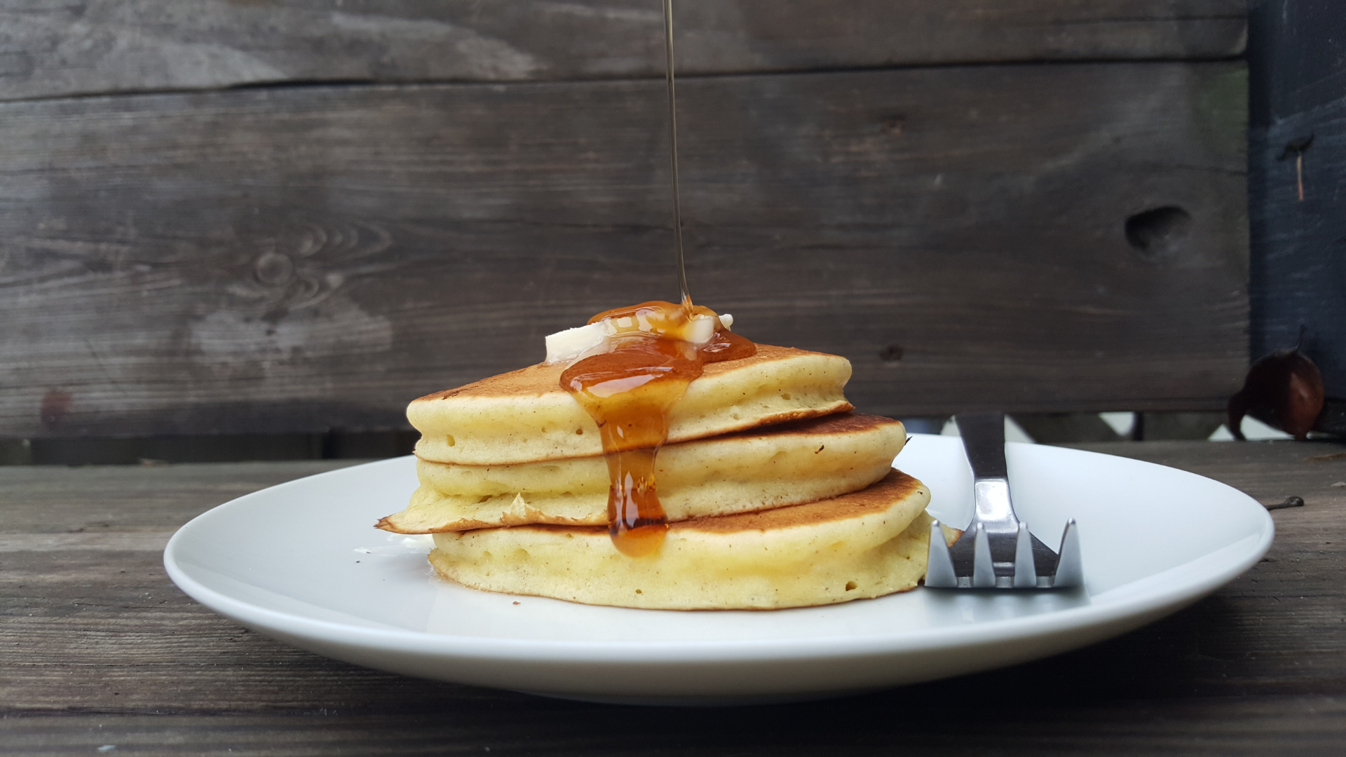 finished sourdough pancakes