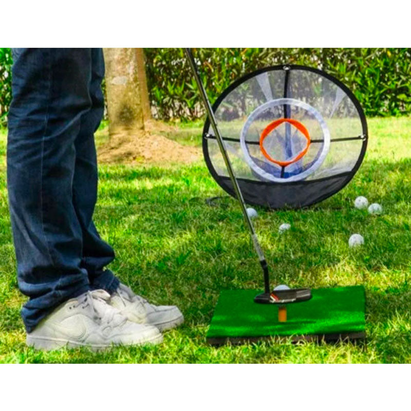 Clispeed Foldable Chipping Net Cornhole Game Set Golfing Net for