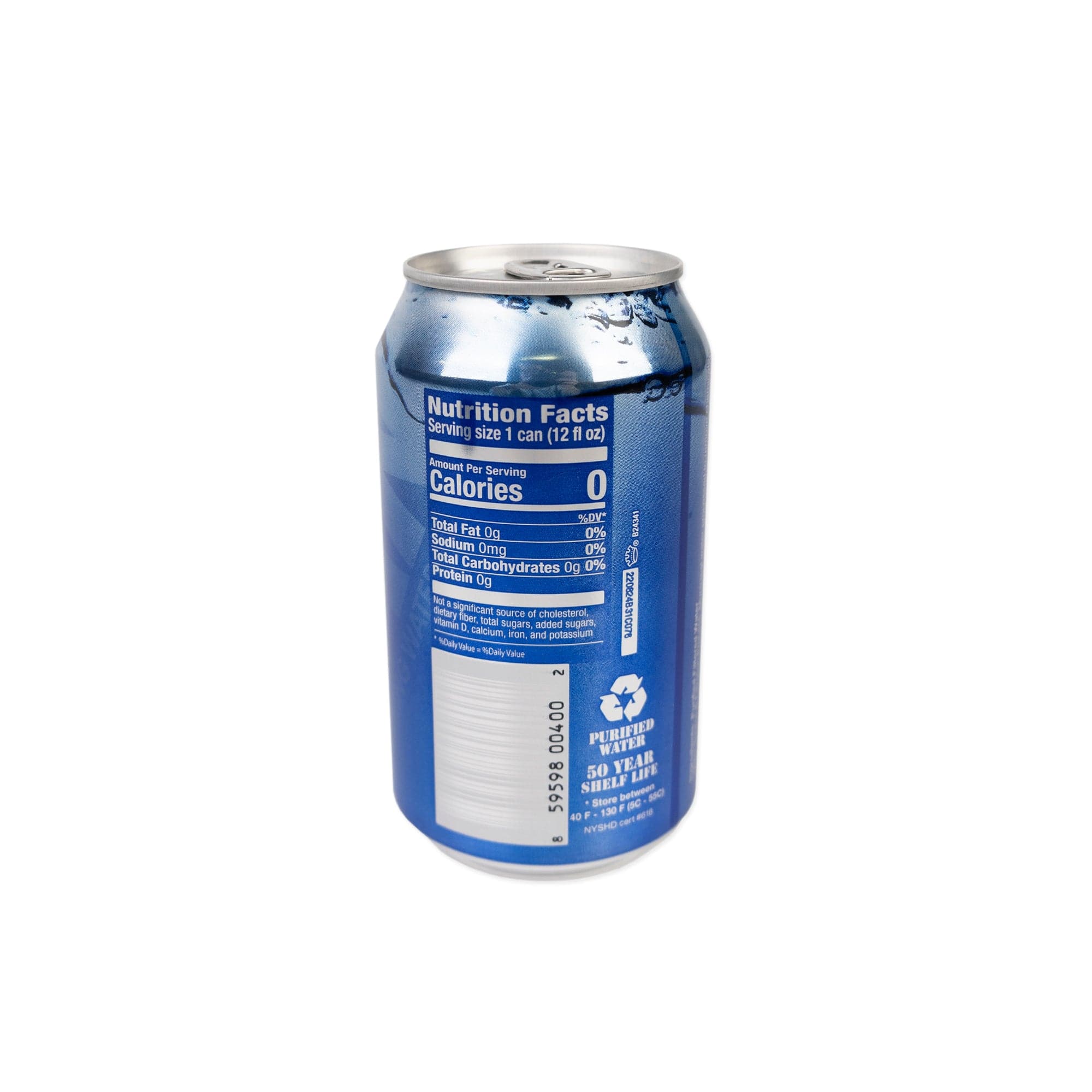 BLUE CAN Emergency Drinking Water- 12oz –