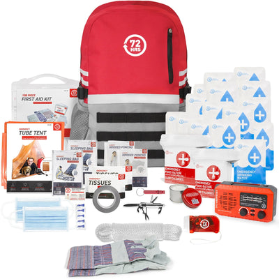 4 Person 72HRS Deluxe Backpack - Emergency Survival Kit –