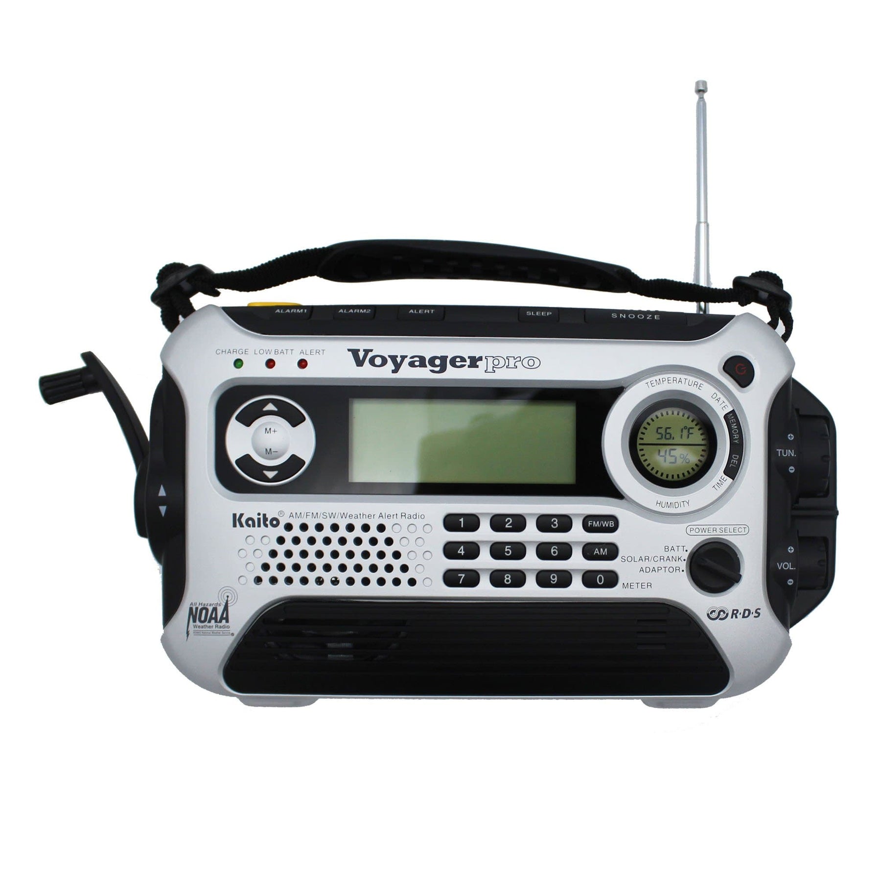 Kaito Voyager Pro KA600 Digital Solar/Dynamo AM/FM/LW/SW & NOAA Weathe –  