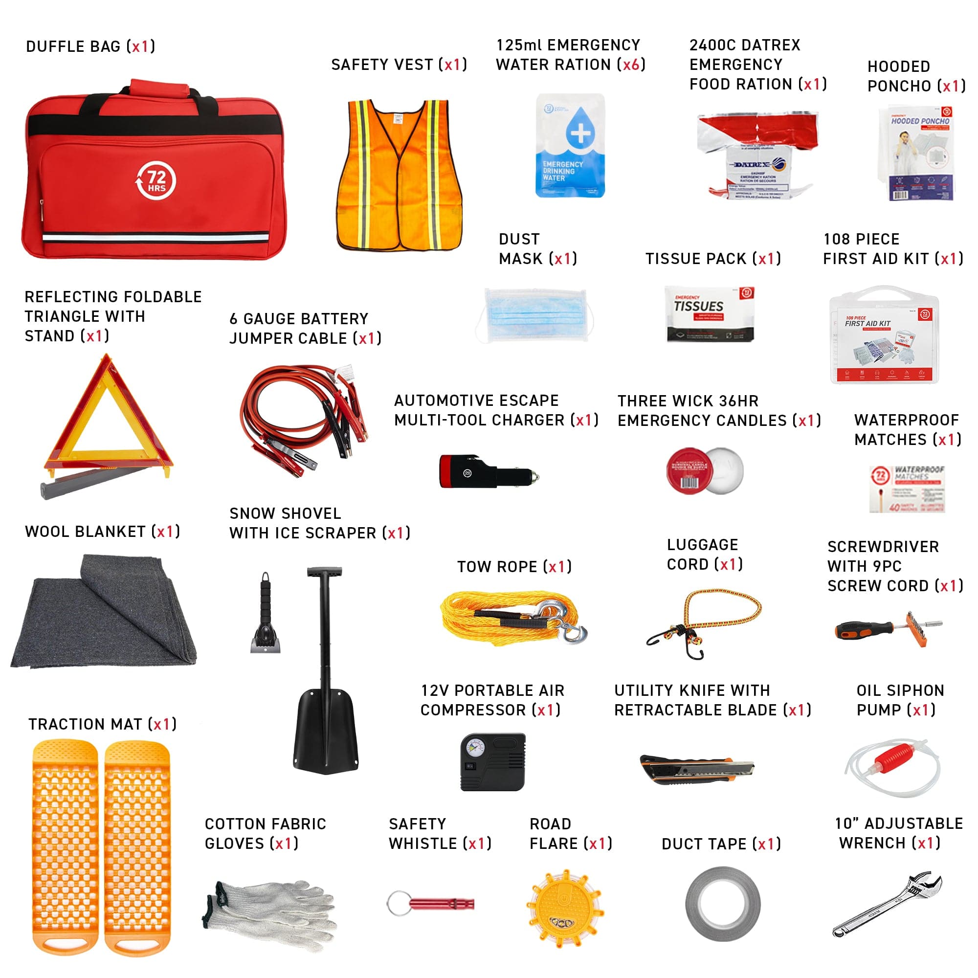 72HRS All Weather Car Kit –