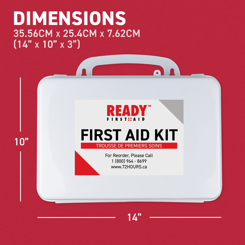 Alberta Number 1 First Aid Kit with Plastic Box Dimensions
