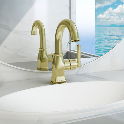 brass pull down kitchen faucet