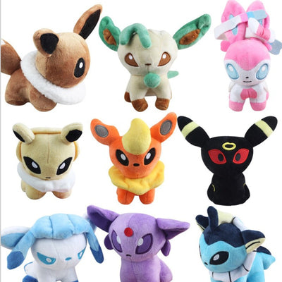 eevee evolutions plush set