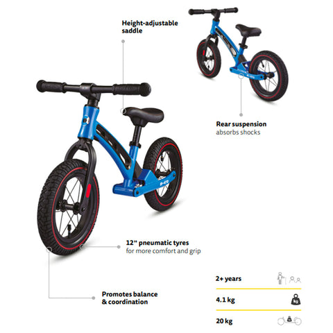 key features of the balance bike deluxe for toddlers