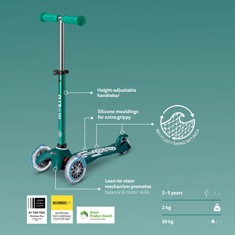 Key features of the mini micro deluxe eco scooter