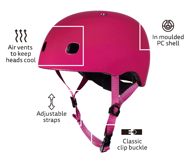 kids bike and scooter helmet features