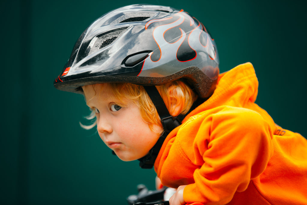 Test your childs nose is protected by helmet