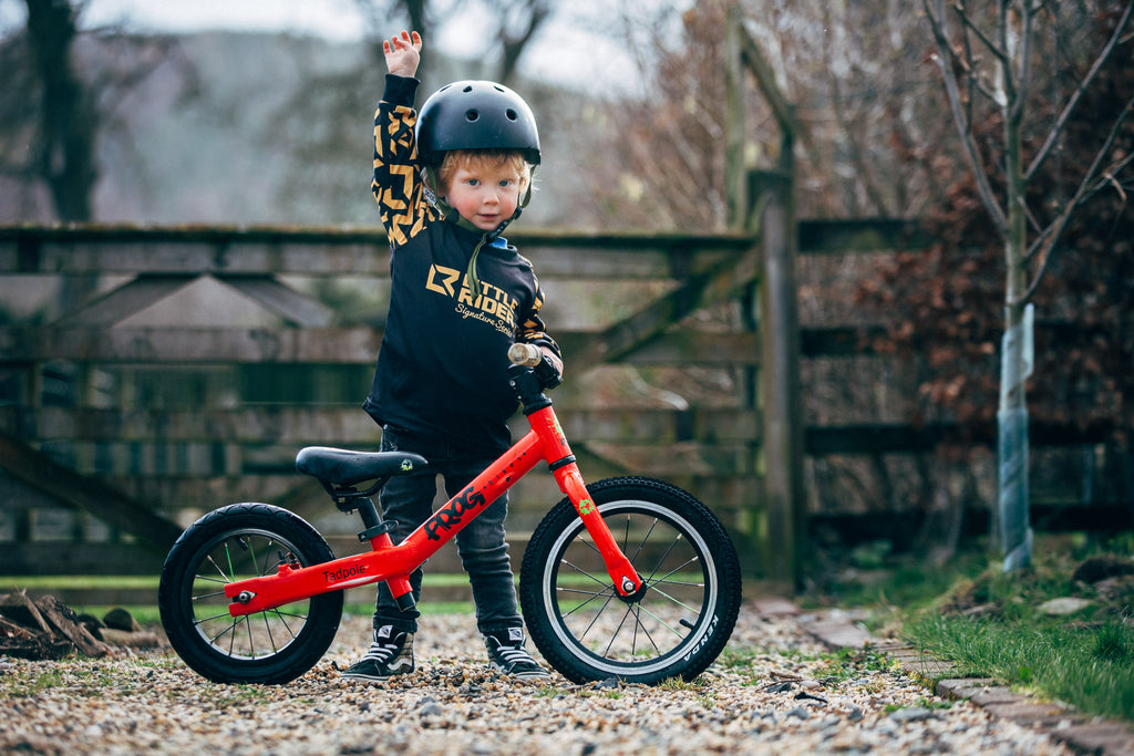 Riding balance bikes is fun