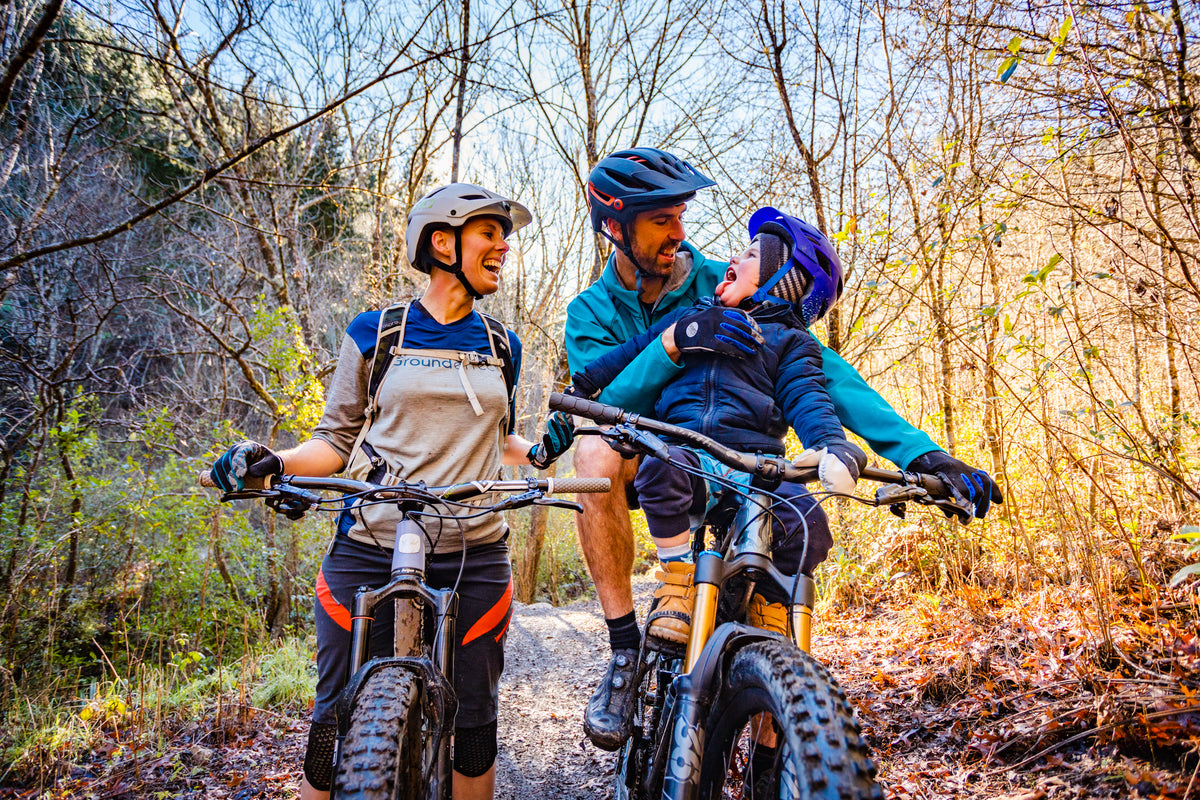 bicycle with front child seat