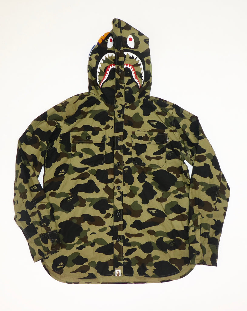 Bape Shark Hooded Shirt – Elite Heat Clothing