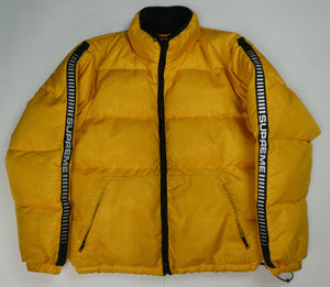 supreme yellow puffer jacket