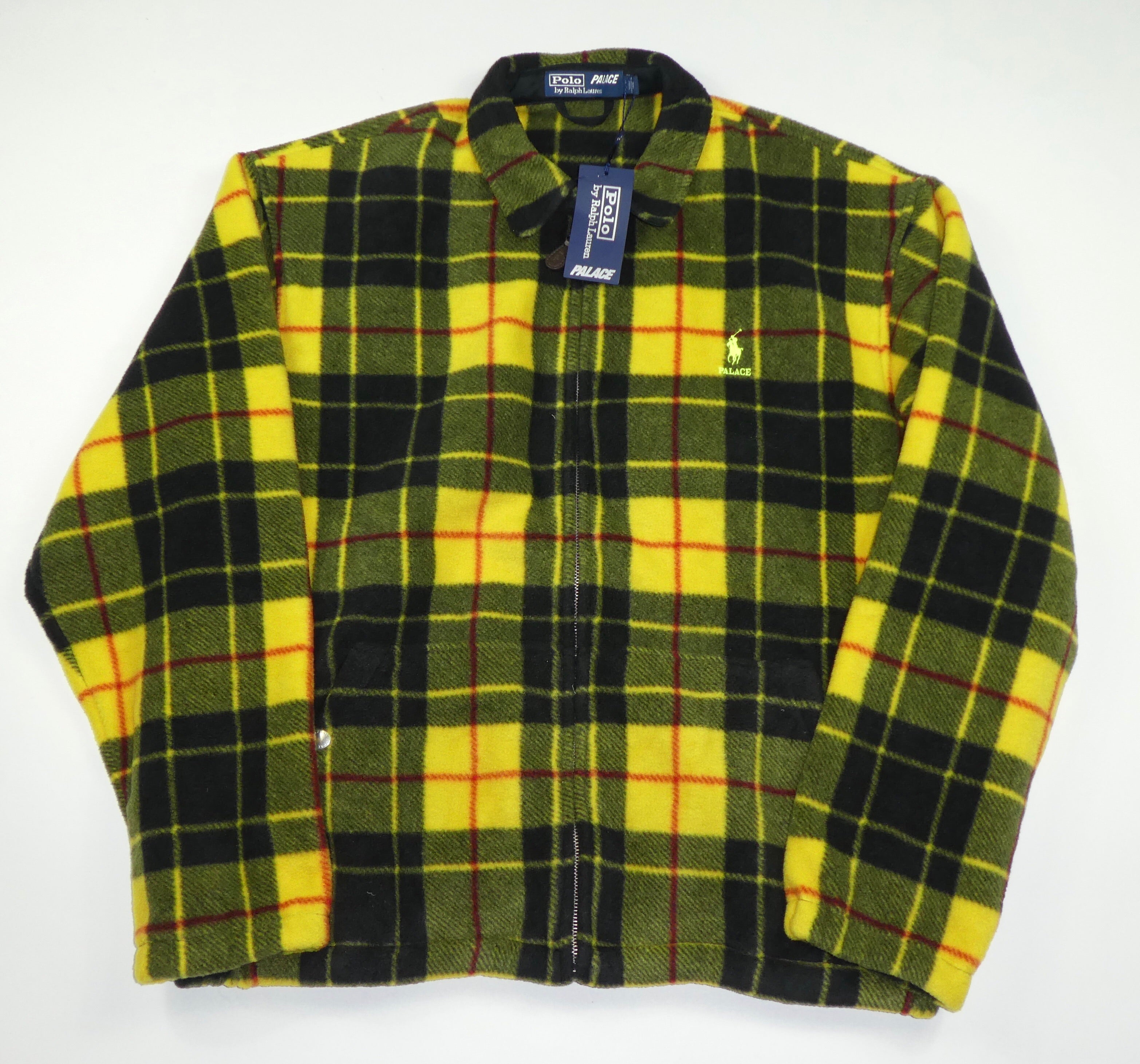 palace ralph lauren polar fleece harrington glen plaid