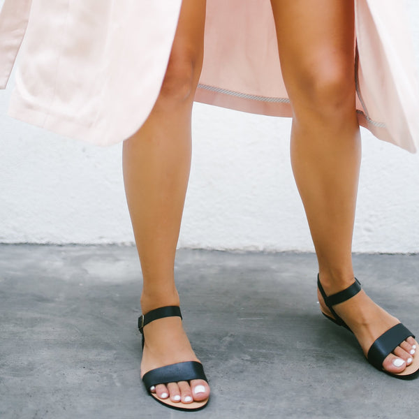 The Simple Sandal in Black – A Pair & A Spare Shop