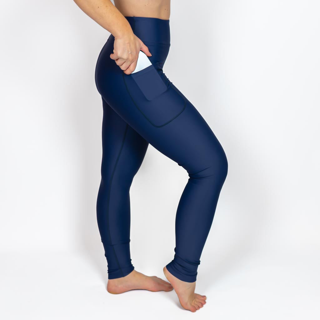 Navy Leggings - Mayafreya.dk product image