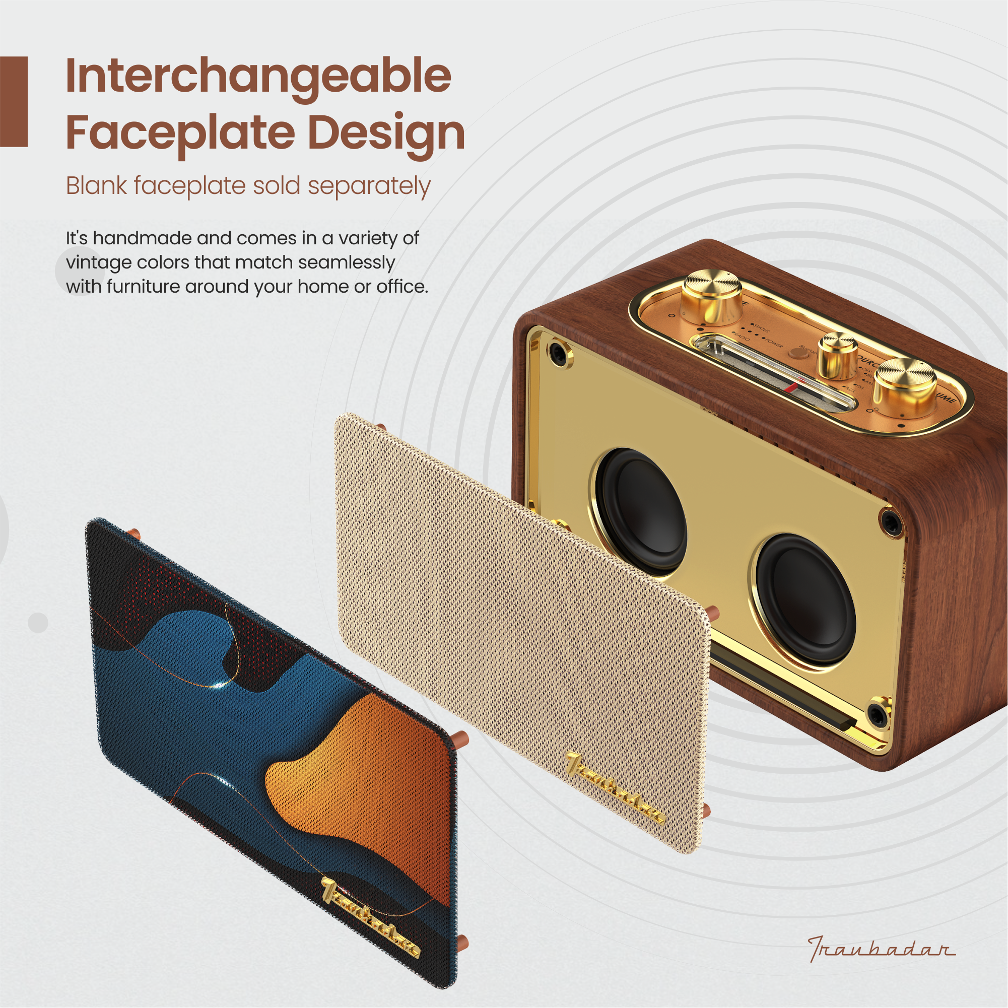 Trenbader Artlink Wireless Bluetooth Speaker Customizable Rechargeable